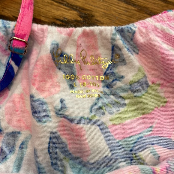 Lilly Pulitzer Girls Multi Gumbo Limbo Leonie Romper in Large (8-10) NWOT - Picture 7 of 10
